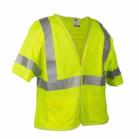 CORDOVA Modacrylic Safety Vest, COR-BRITE, Type R, Class 3, FR, L VMFR301L